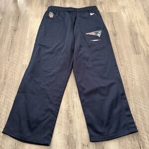 New England Patriots NIKE NFL On Field Athletic Fleece Pants Mens Large Blue